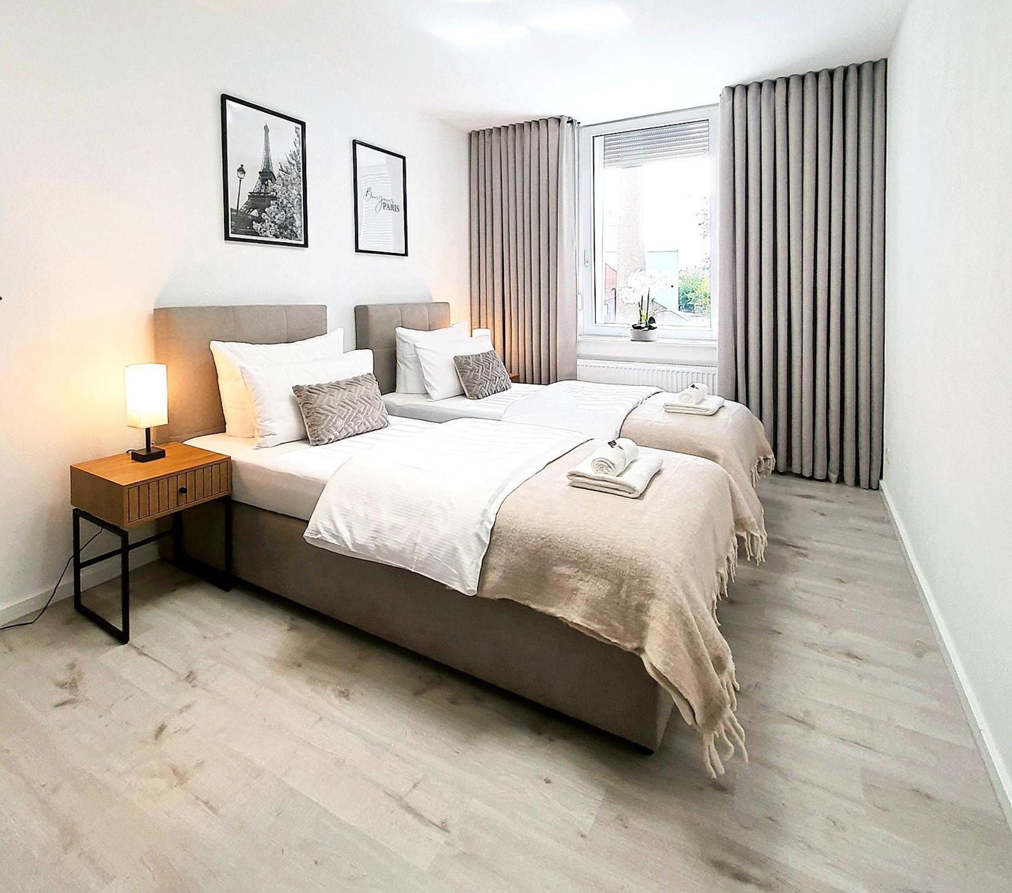 Livation - Apartments Hamm-Mitte - 2 Zi - Nespresso - Smarttv - Freewifi - Ausgestattete Kueche - 24H Check-In - Bis 4 Pers Pro Apartment Hamm  Buitenkant foto